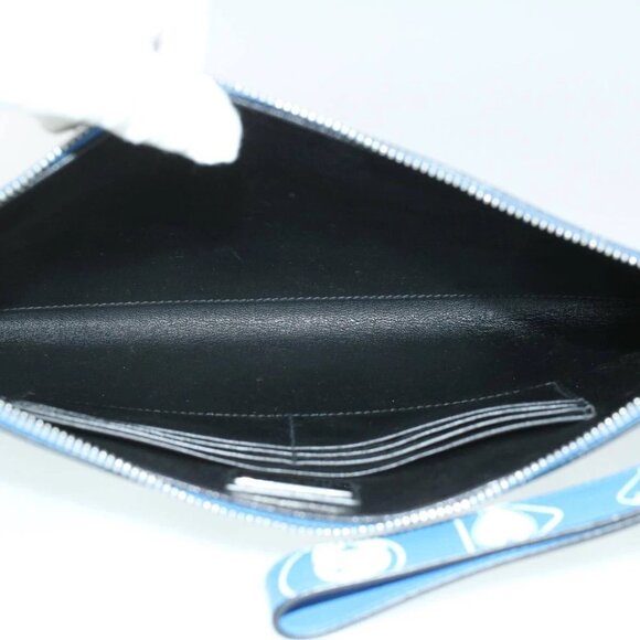 PRADA Shoulder Bag Safiano Leather Light Blue Auth ar8307V - Picture 11 of 15